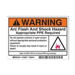 Arc flash labels